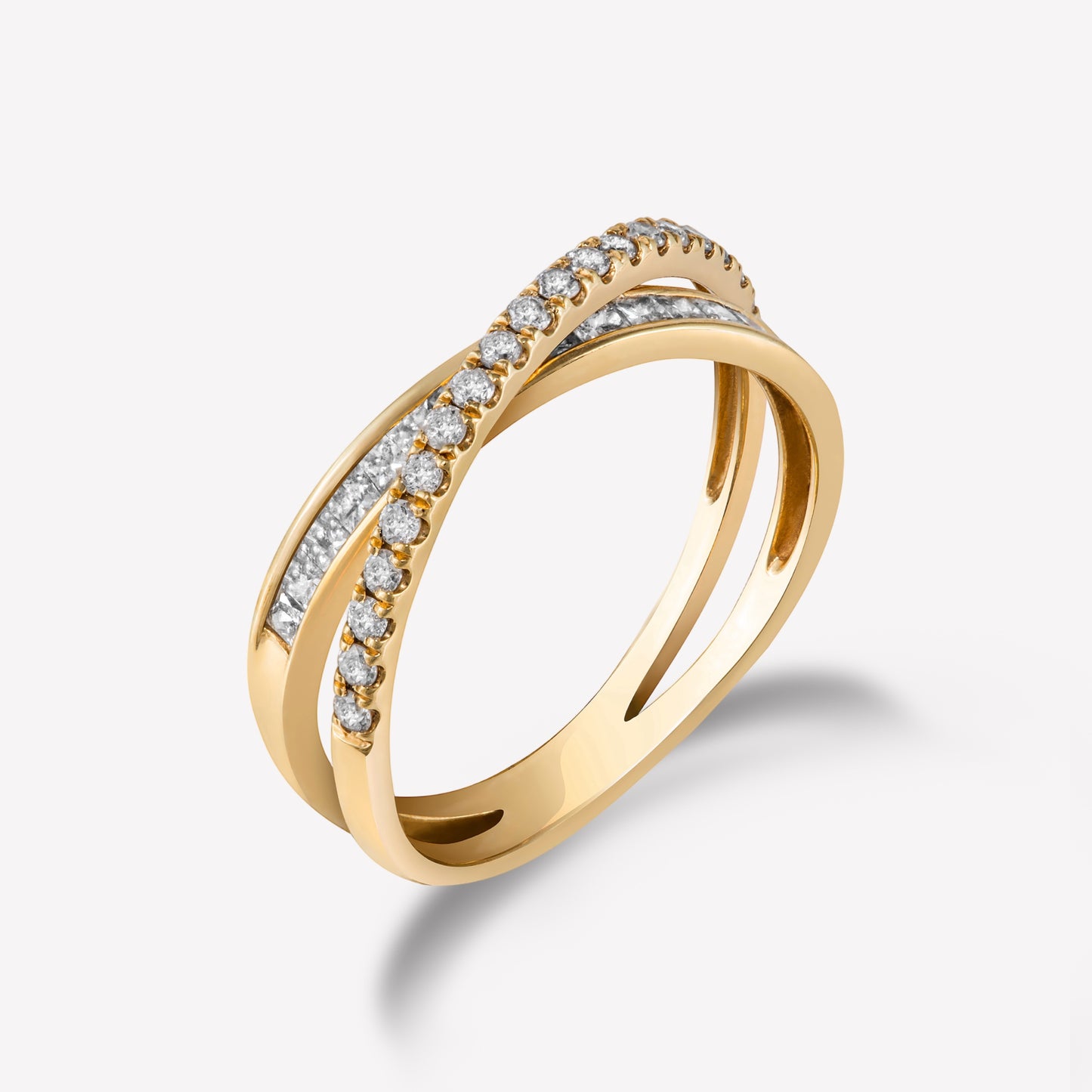 Galaxy Yellow Gold Diamond Ring