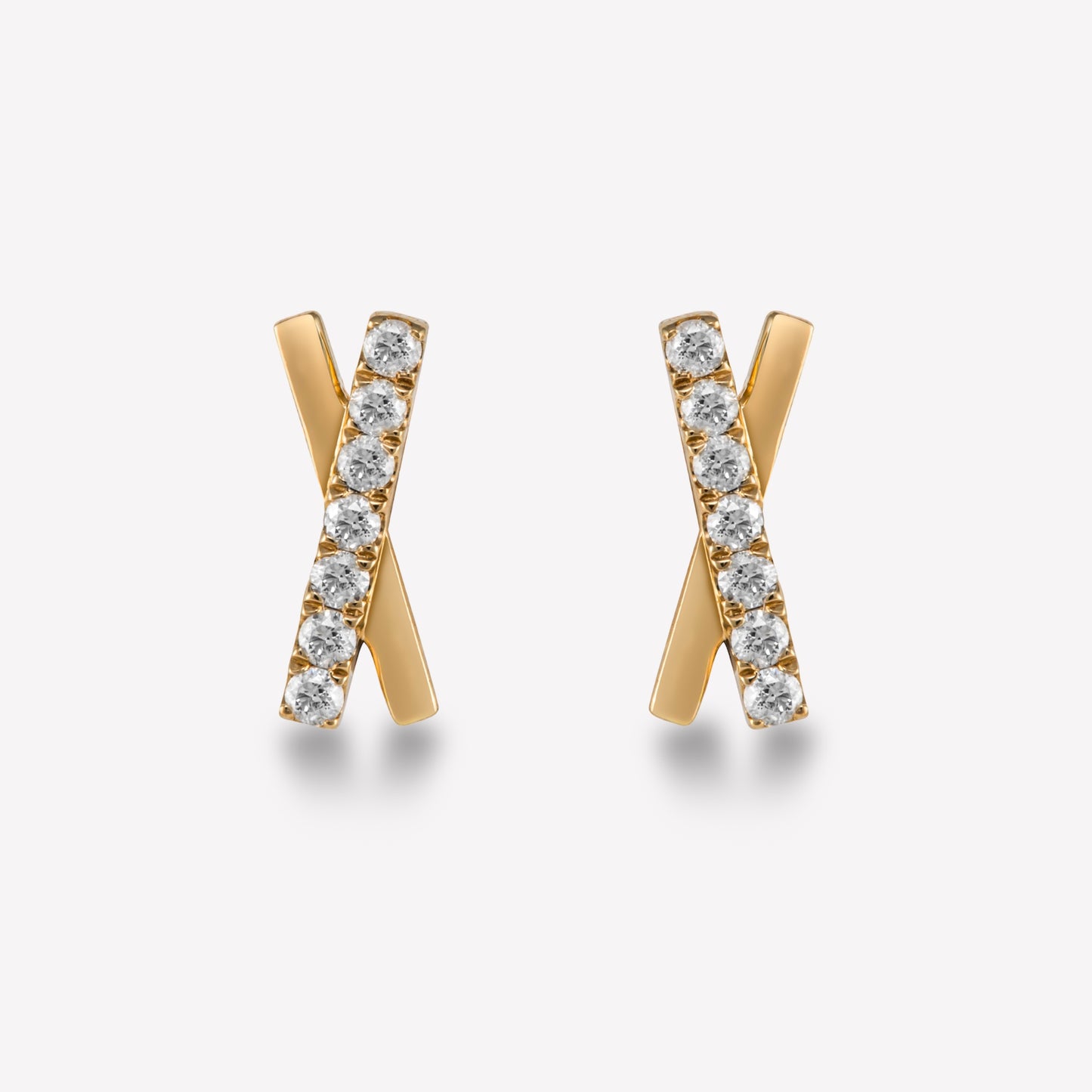 Galaxy Yellow Gold Diamond Earrings