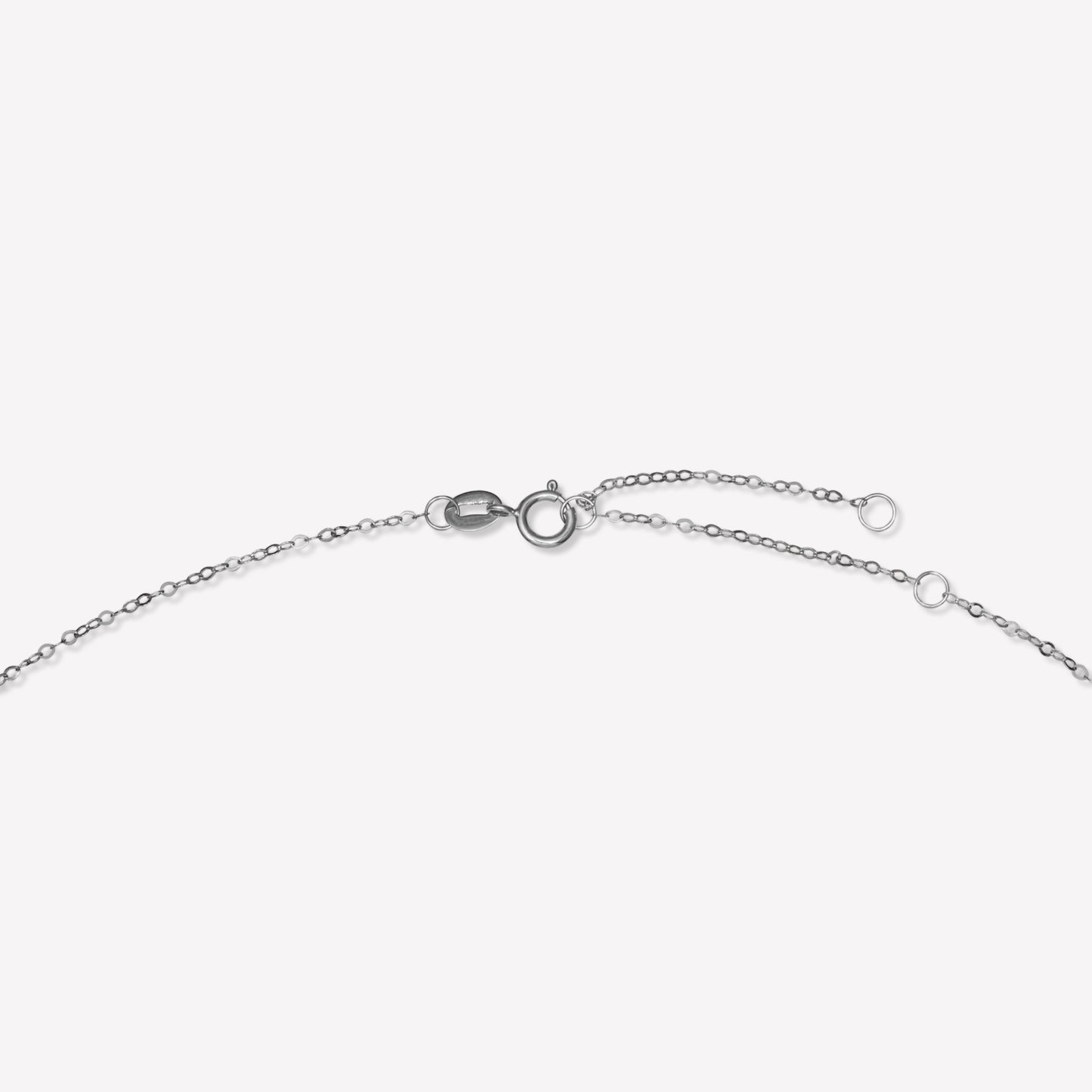 Smile White Gold Sapphire Necklace