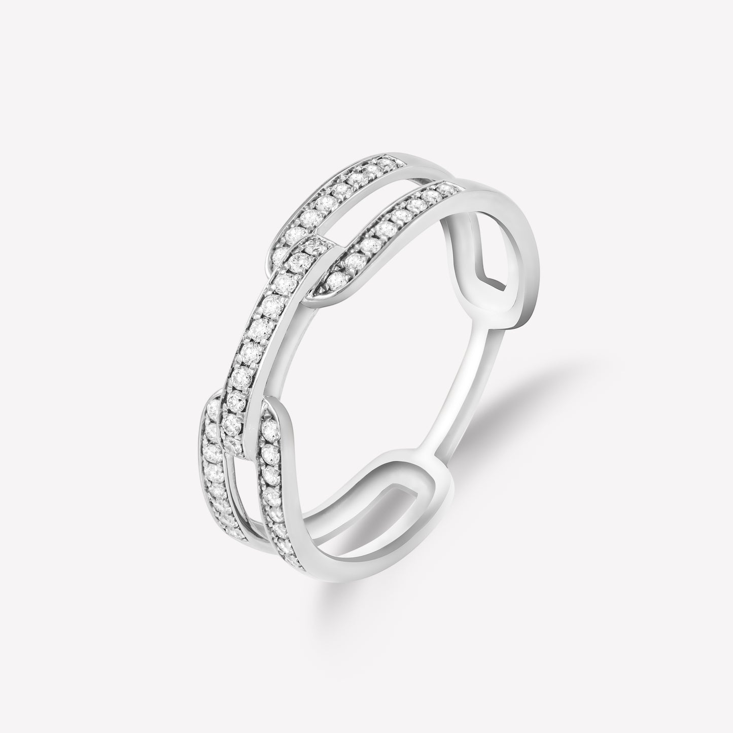 Links Deluxe White Gold Diamond Ring